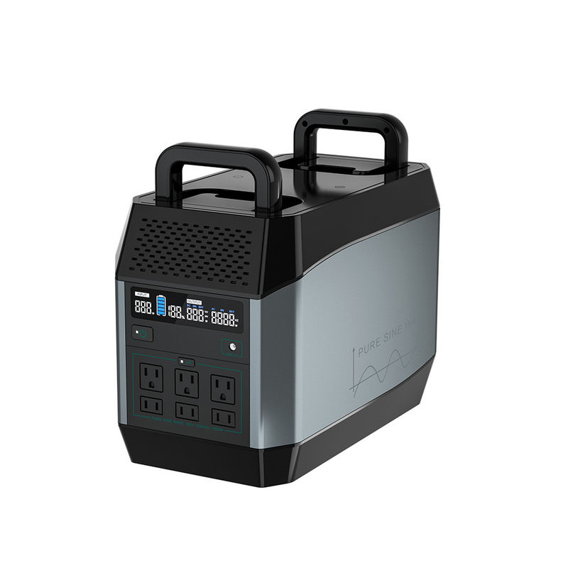 almacenamiento solar 1000w de la batería portátil recargable de la central eléctrica Lifepo4 para acampar