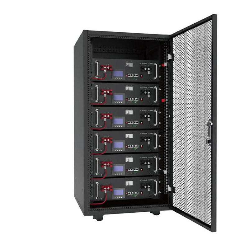 Sistema modificado para requisitos particulares Batte del almacenamiento de energía de la batería solar 51.2V 100-600ah LiFePO4 del soporte de estante