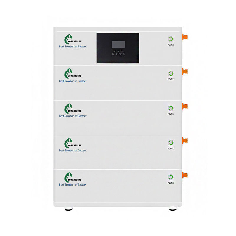 Todos en una Lifepo4 batería casera apilable 20kw del almacenamiento de la batería solar de la rejilla