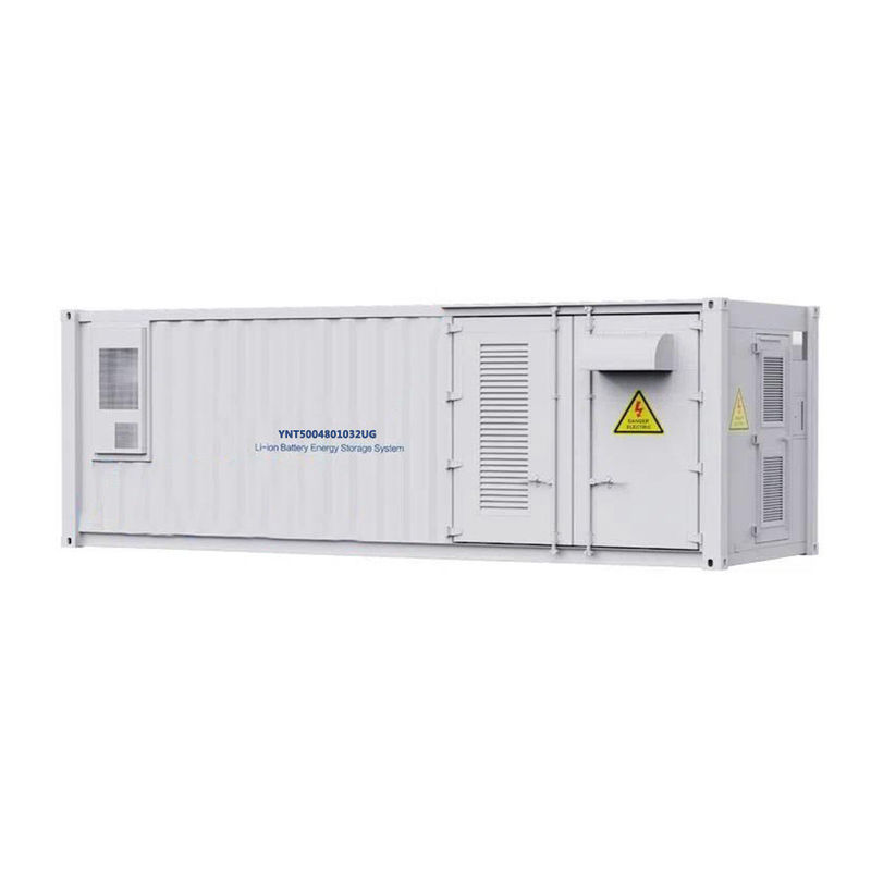 Rejilla de la energía de la batería del sistema 51.2v 500kw LiFePo4 del almacenamiento de energía del envase de las soluciones del envase ESS de la UL los 20ft