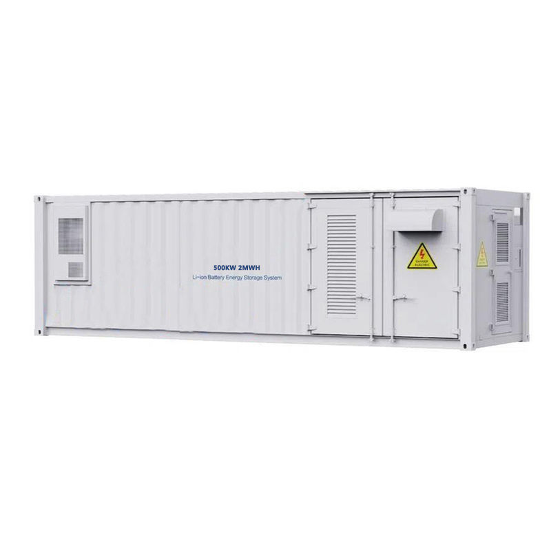 poder del almacenamiento de la batería del envase 500KW 2MWH LiFePo4 del sistema del almacenamiento de energía de los 30ft ESS