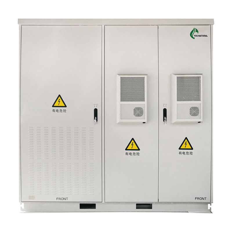 Almacenamiento al aire libre de la batería de Ion Phosphate 100ah del litio del gabinete de almacenamiento de energía 50W 100kW