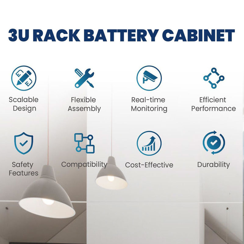 almacenamiento de Ion Battery For Solar Energy del litio de la batería 400ah del estante del servidor de 20480Wh 51.2V Lifepo4