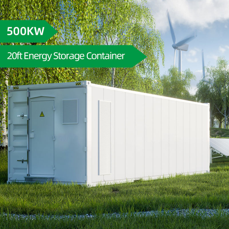 500KW Baterías Contenedor de sistema de litio Contenedor de almacenamiento de energía solar de 20 pies para la industria