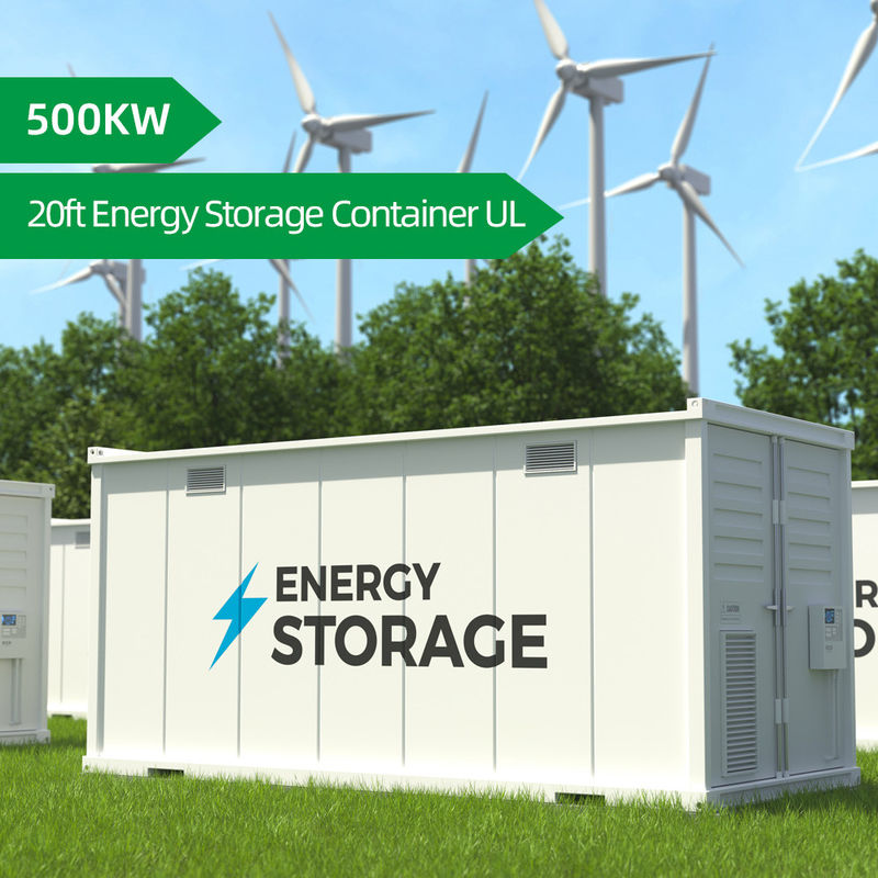 Contenedor Sistema de almacenamiento de energía de batería 500kwh 20 pies Baterías de litio Contenedor de almacenamiento de energía