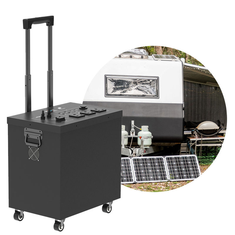 2500w Estación eléctrica portátil al aire libre Lifepo4 Batería de respaldo Generador solar Inversor de onda senoidal pura