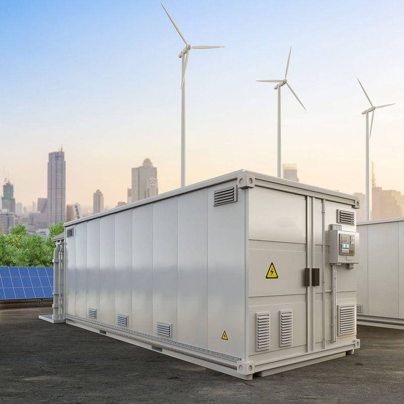 Batería de 100kw 250kWh Contenedor de almacenamiento de energía fuera de la red Inversor híbrido / sistema de conversión de energía