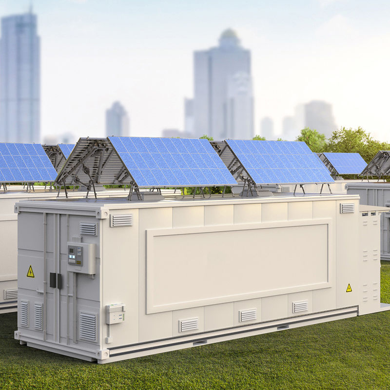 Sistema de almacenamiento de energía comercial de 100 kW con enfriamiento por aire de fuerza de aerosoles para un almacenamiento máximo