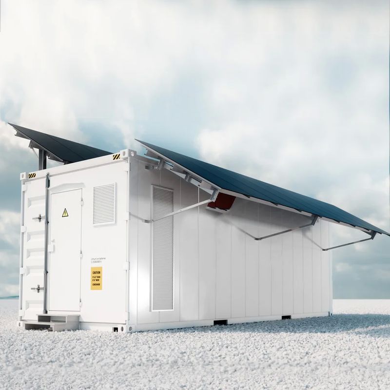 Capacidad Contenedor de almacenamiento de energía 6900kWh Batería 18*4P384S Configuración para soluciones de energía industrial